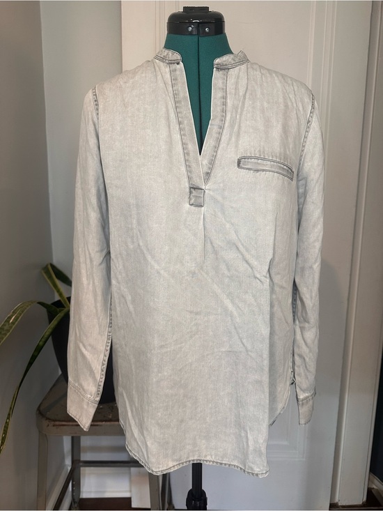 GAP Tops - GAP Light black “Denim” (tencel) tunic Shirt